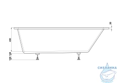 Ванна из искусственного камня Bas Канди 180x80