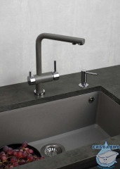 Дозаторы для кухни Omoikirn OM-02-GM (вороненая сталь)