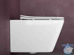 Унитаз подвесной безободковый Ceramicanova Metric Rimless CN3007 с сиденьем быстросъемным Soft Close (микролифт)