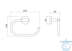 Полотенцедержатель Aquatek Оберон AQ4221BG