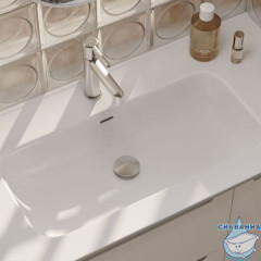 Выпуск для умывальника с переливом, матовый хром, Slide, IDDIS, SLIBC1Wi88