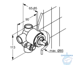 Скрытая часть Kludi BOZZ 38624N
