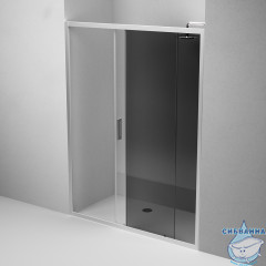 Дверь в нишу AM.PM Gem W90G-150-1-195MG 150 см профиль хром, стекло тонированное