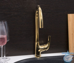 Смеситель для кухни Wasserkraft Sauer 7107 (золото)