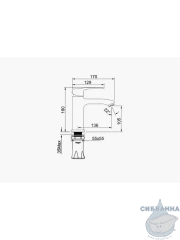 Смеситель для раковины Raglo R01.10.06 (черный матовый)