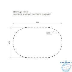 Мойка, нерж. сталь, шелк, 770*480, Suno S, IDDIS, SUN77SDi77