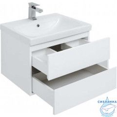 Тумба Aquanet Беркли 60 с раковиной Moduo 60 белый /дуб рошелье