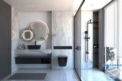 Унитаз подвесной безободковый Abber Bequem AC1100MB с сиденьем Soft Close (микролифт) (черный матовый)