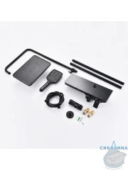 Душевая система Raglo 300 1 режим R60.24.06 (черный матовый)