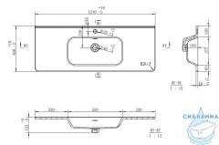 Тумба подвесная Brevita Wine 120 бордовый с раковиной Brevita Onda 120