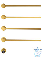 Полотенцесушитель электрический  Wonzon&Woghand Hamburg 47х72 WW-AL314-G (с возможностью скрытого подключения, подключение универсальное) (золото)