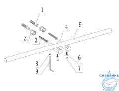 Полотенцедержатель двойной ABBER Osten 316 AA1855BGG брашированная оружейная сталь