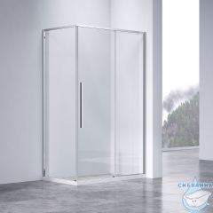 Душевое ограждение Vincea Slim-N 120x90 профиль хром, стекло прозрачное VSR-4SN9012CL