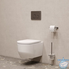 Клавиша смыва, механическая, матовый графит, Unisteel, IDDIS, UNSR2GMi77