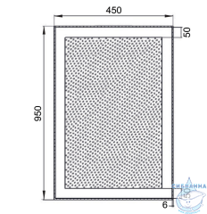 Зеркало Aquanet Алассио 95х45 196631