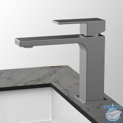 Смеситель для раковины Vincea Cube VBF-1C01GM (вороненая сталь)