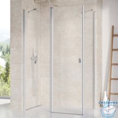 Дверь в нишу Ravak Chrome CRV2-120 профиль сатин, стекло прозрачное 1QVG0U00Z1