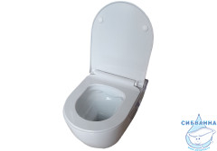 Унитаз подвесной безободковый Aquatek Поларис AQ0700-01 (с сиденьем Soft Close (микролифт)