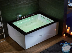 Акриовая ванна Gemy G9259 180х130 с гидромассажем