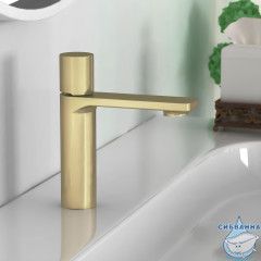 Смеситель для раковины Vincea Vogue VBF-4V3BG (брашированное золото)
