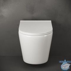 Унитаз подвесной безободковый Ceramicanova Highlight Rimless CN1804 с сиденьем быстросъемным Soft Close (микролифт)