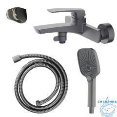 Смеситель для ванны Azario Conda AZ-K3011GR (графит)