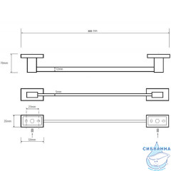 Полотенцедержатель Bemeta Plaza 118104252