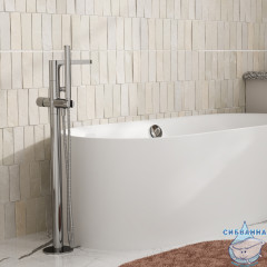 Смеситель для ванны напольный Wasserkraft Mosel 4621 с аксессуарами (хром)