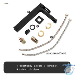 Смеситель для раковины Gappo G1017-62 (без донного клапана) (черный матовый)