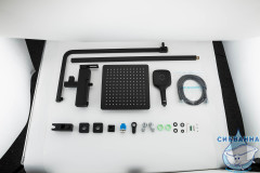 Душевая система Gappo G2417-6 250 1 режим (черный матовый)