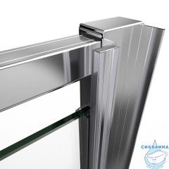 Дверь в нишу Vincea Интра 80-90 профиль хром, стекло шиншилла VDP-1I8090CH