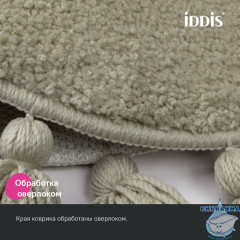 Коврик для ванной комнаты, 55 см, микрофибра, бежевый, IDDIS, DTR02P5i12