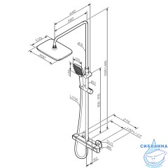 Душевая система Am.Pm Func 300 1 режим F078F400 (хром)