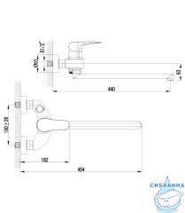 Смеситель для ванны Lemark Shift LM4317C