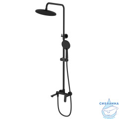 Душевая система Azario Alanti 250 1 режим AZ-K2332B (черный матовый)