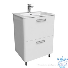 Тумба напольная, белая, 60 см, Brick, IDDIS, BRI60WFi95. Подходит ум. 0106000i28