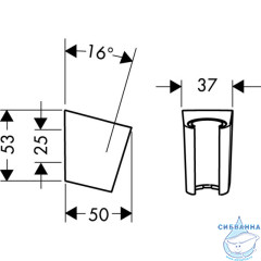 Держатель душа Hansgrohe Porte S 28331700