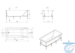 Ванна акриловая Santek Фиджи 180х80