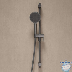 Лейка для душа, графит матовый, Aiger, IDDIS, AIG4FG0i18