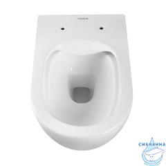 Унитаз подвесной безободковый Charus Skandenborg Rimless EWC700-125W с сиденьем Soft Close (микролифт)