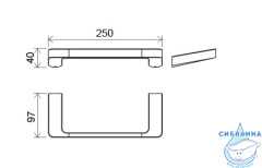Полотенцедержатель Ravak 10° X07P324