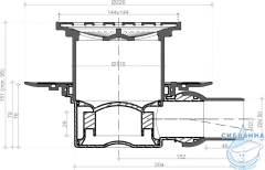 Дренажный трап для душа Pestan Confluo Standard 13000009