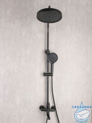 Душевая система Frap F2417-6 250 1 режим (черный)