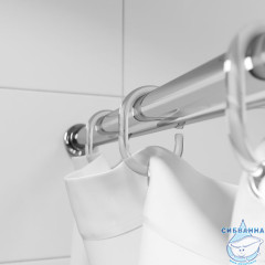 Набор колец для шторы в ванную комнату, Transparent, RID012P, IDDIS