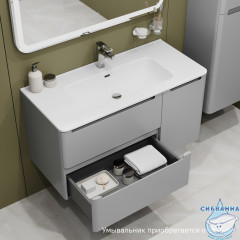 Тумба под раковину IDDIS Edifice 100 см светло-серый EDI10L0i95