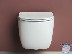 Унитаз подвесной безободковый Ceramicanova Forma Rimless CN3009 с сиденьем быстросъемным Soft Close (микролифт)
