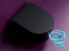 Унитаз подвесной безободковый Ceramicanova Ulma Rimless CN4006TMB с сиденьем быстросъемным Soft Close (микролифт)