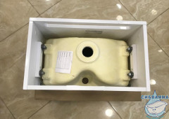 Тумба подвесная 1Marka Tiny S 50П с раковиной Tiny S 50 белый глянец