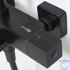 Душевая система Wasserkraft A29901 Thermo 300 1 режим (черный матовый)