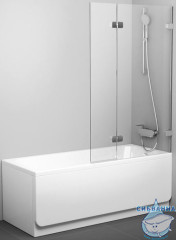 Шторка для ванны Ravak BVS2 100 профиль хром, стекло прозрачное, правая